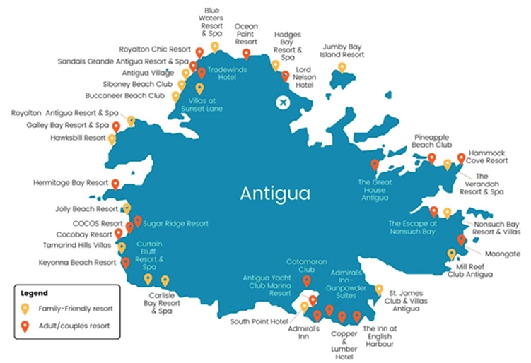 Antigua Map